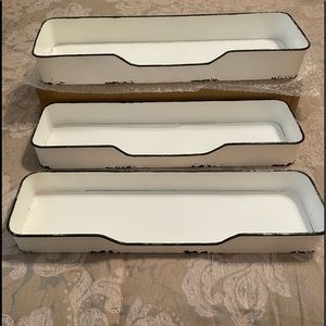 Distressed Hanging Shelves Set of 3